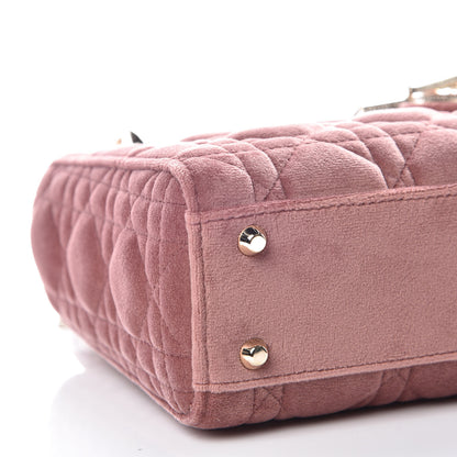 Christian Dior Velvet Mini Lady Dior Pink 5 of 10