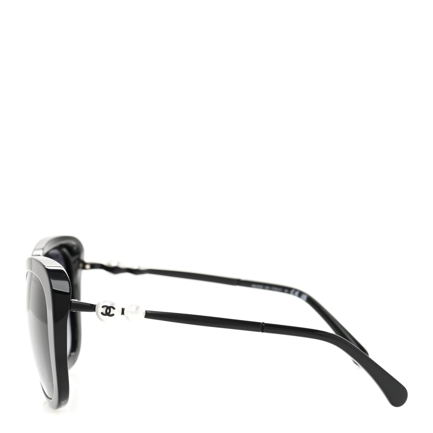 Acetate Butterfly Winter Pearl Sunglasses 5339-H-A Black