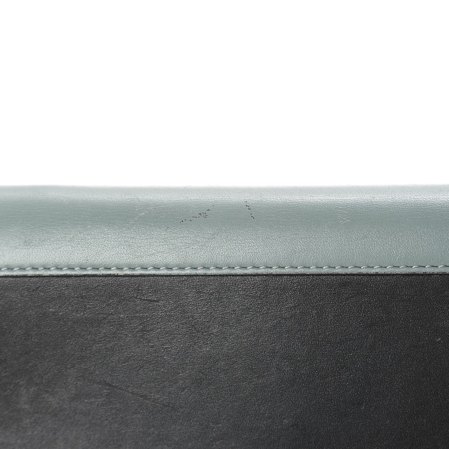 Smooth Calfskin Pocket Tri-Fold Multifunction Envelope Flap Wallet Jade
