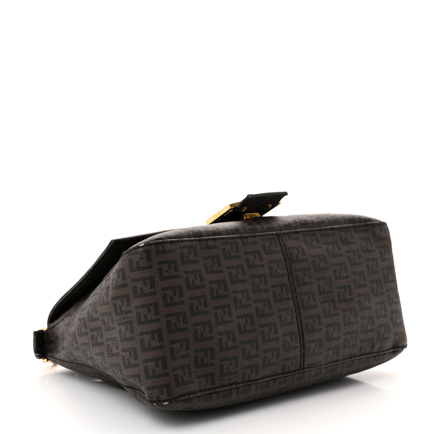 Fendi Zucchino Spalmati Forever Mama Baguette Moro Black 4 of 11