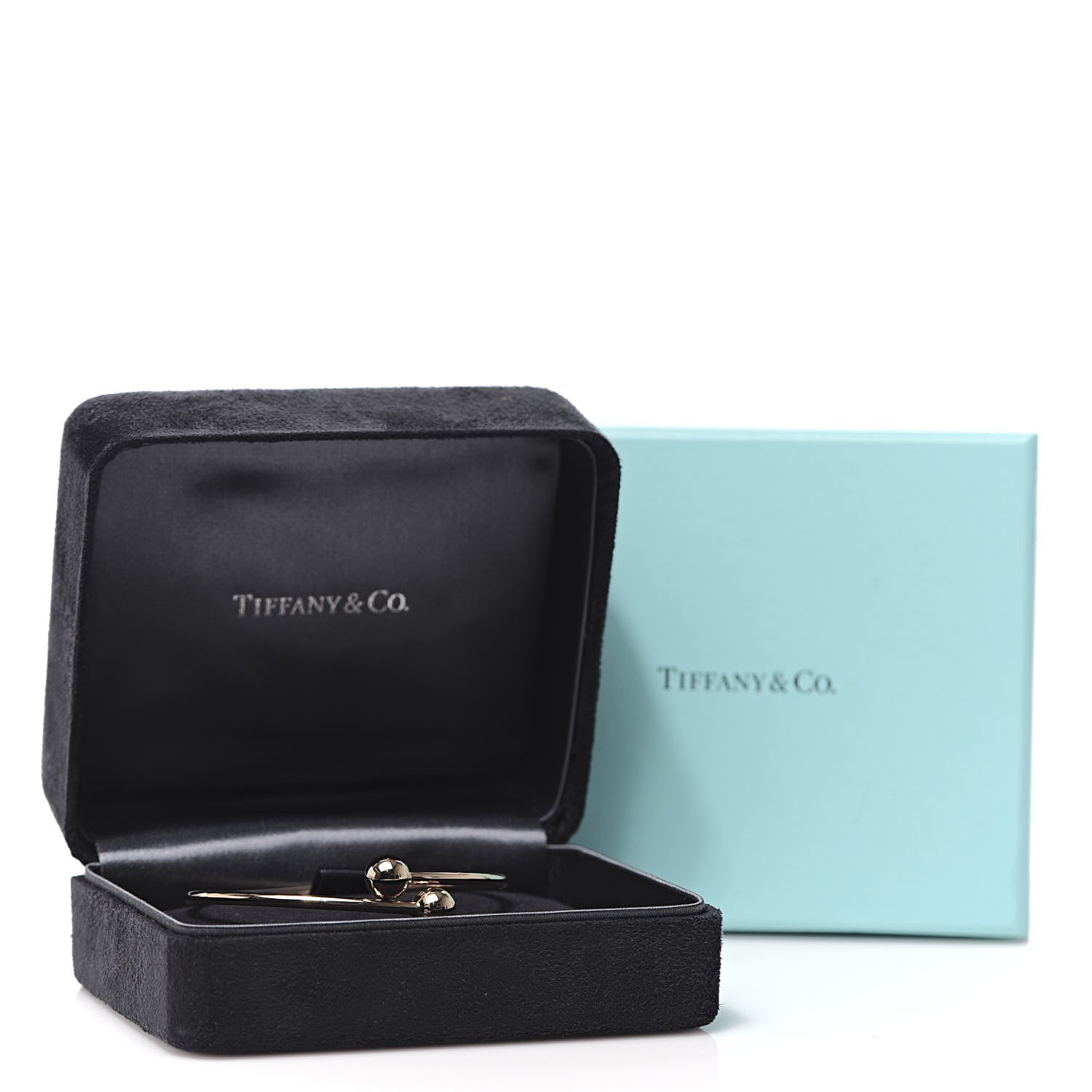 Tiffany 18K Rose Gold 8mm HardWear Ball Bypass Bracelet 5 of 5