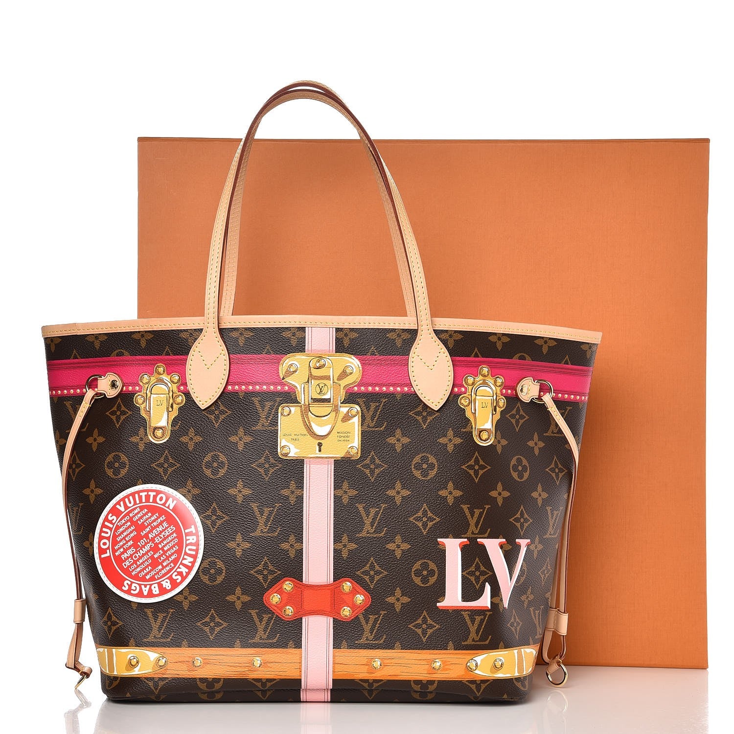 Louis Vuitton Monogram Summer Trunks Neo Neverfull MM 10 of 10