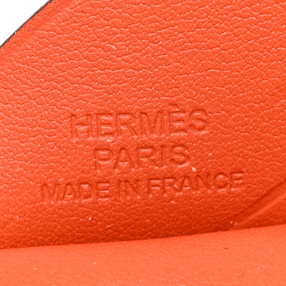 Hermes Milo Lambskin Grigri Rodeo Pegase Horse Bag Charm PM Orange Poppy Craie Terre Battue 4 of 4