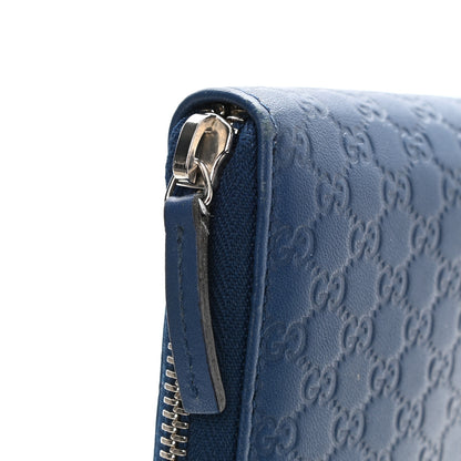 Gucci Microguccissima Zip Around Organizer Wallet Deep Cobalt 9 of 12