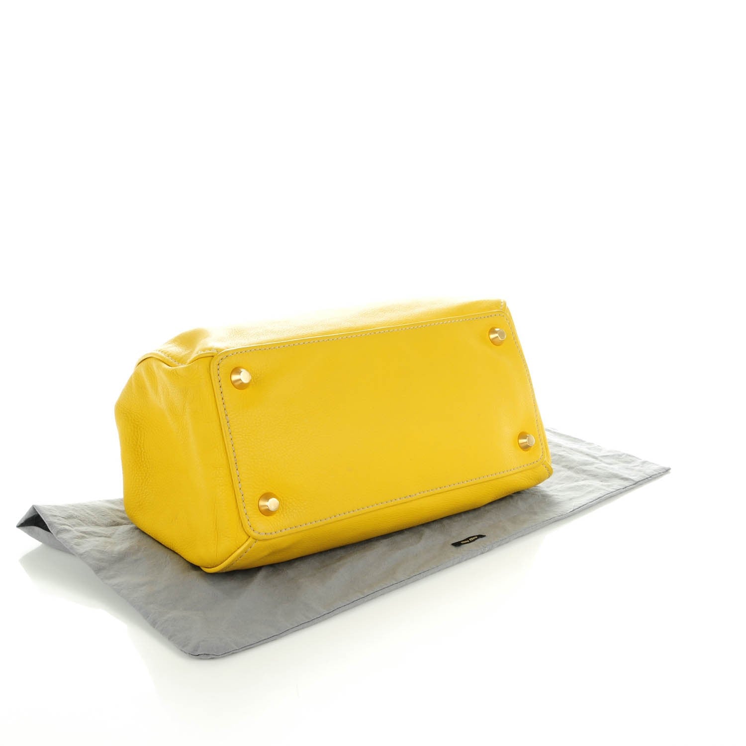 Miu Miu Vitello Shopping Tote Polline 4 of 7