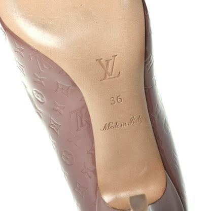 Louis Vuitton Vernis Allamanda Pumps 36 Rose Velours 6 of 8