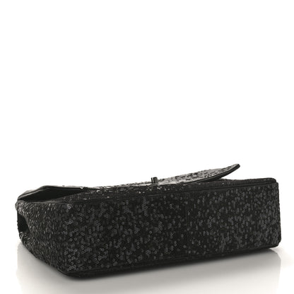 Chanel Sequin Lambskin Medium Moonlight on Water Flap Black 4 of 10