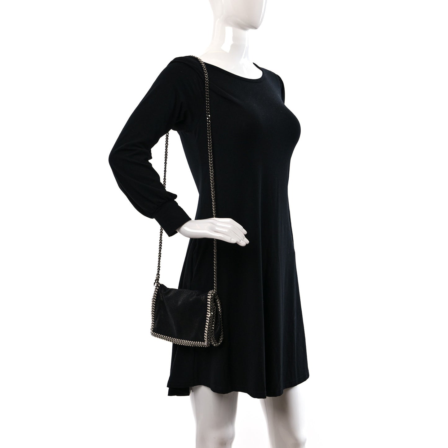 Shaggy Deer Falabella Crossbody Clutch Black