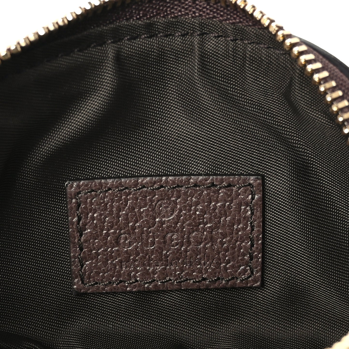 GG Supreme Monogram Web Ophidia Dome Key Pouch Beige New Acero