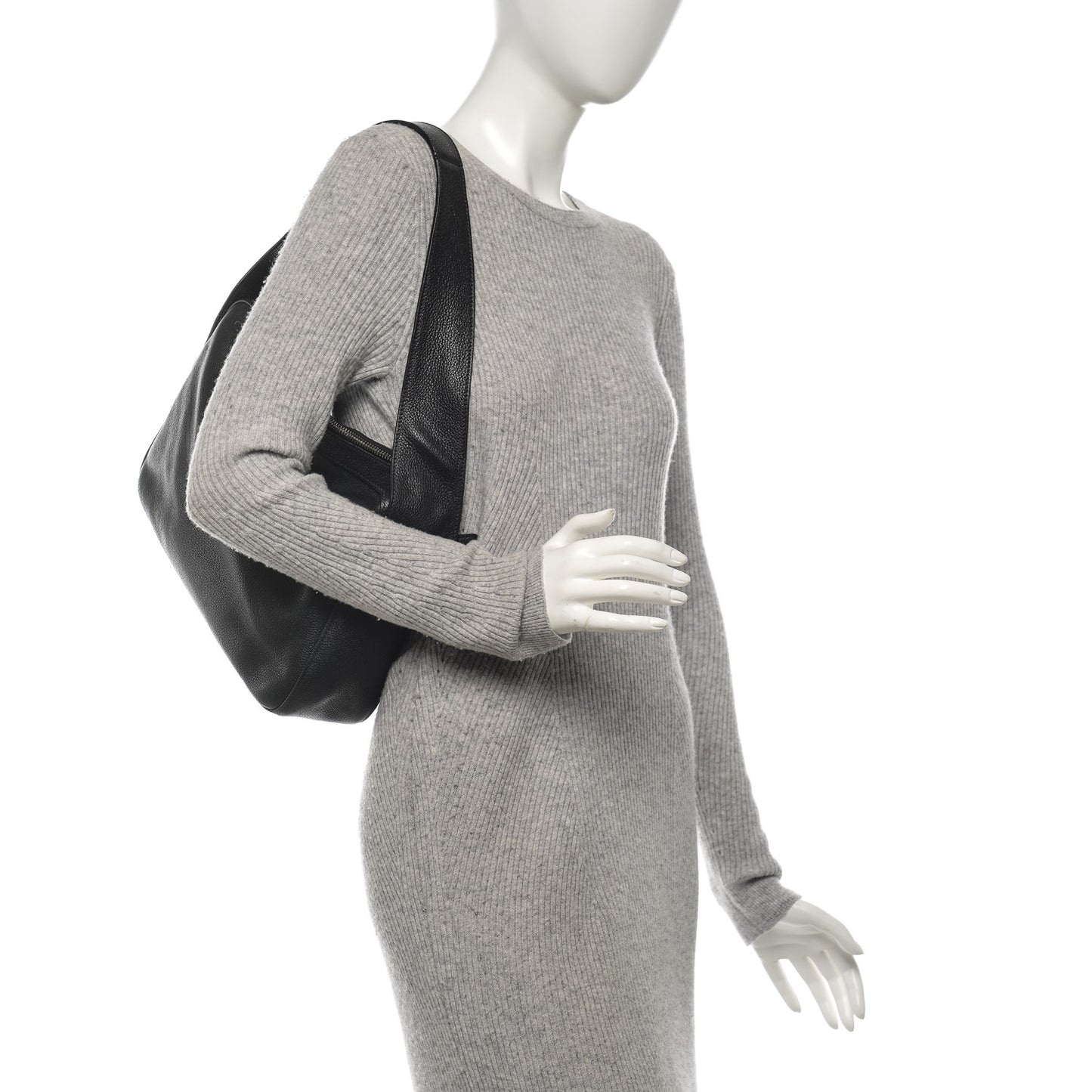 Vitello Daino Shoulder Bag Nero Black