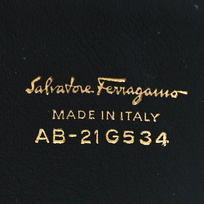 Salvatore Ferragamo Pebbled Calfskin Watersnake Patchwork Aileen Bag Grey Blue Black 8 of 9