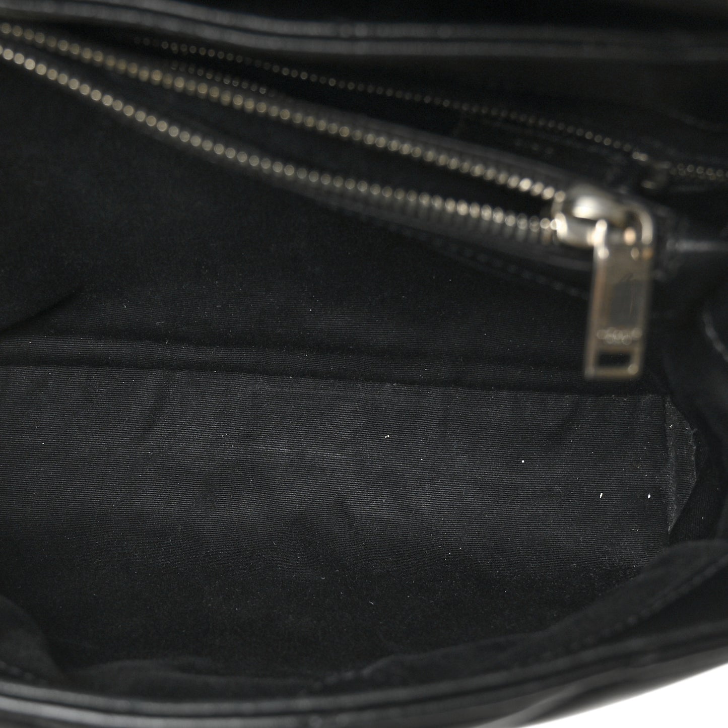 Calfskin Y Quilted Monogram Medium Loulou Chain Satchel Black