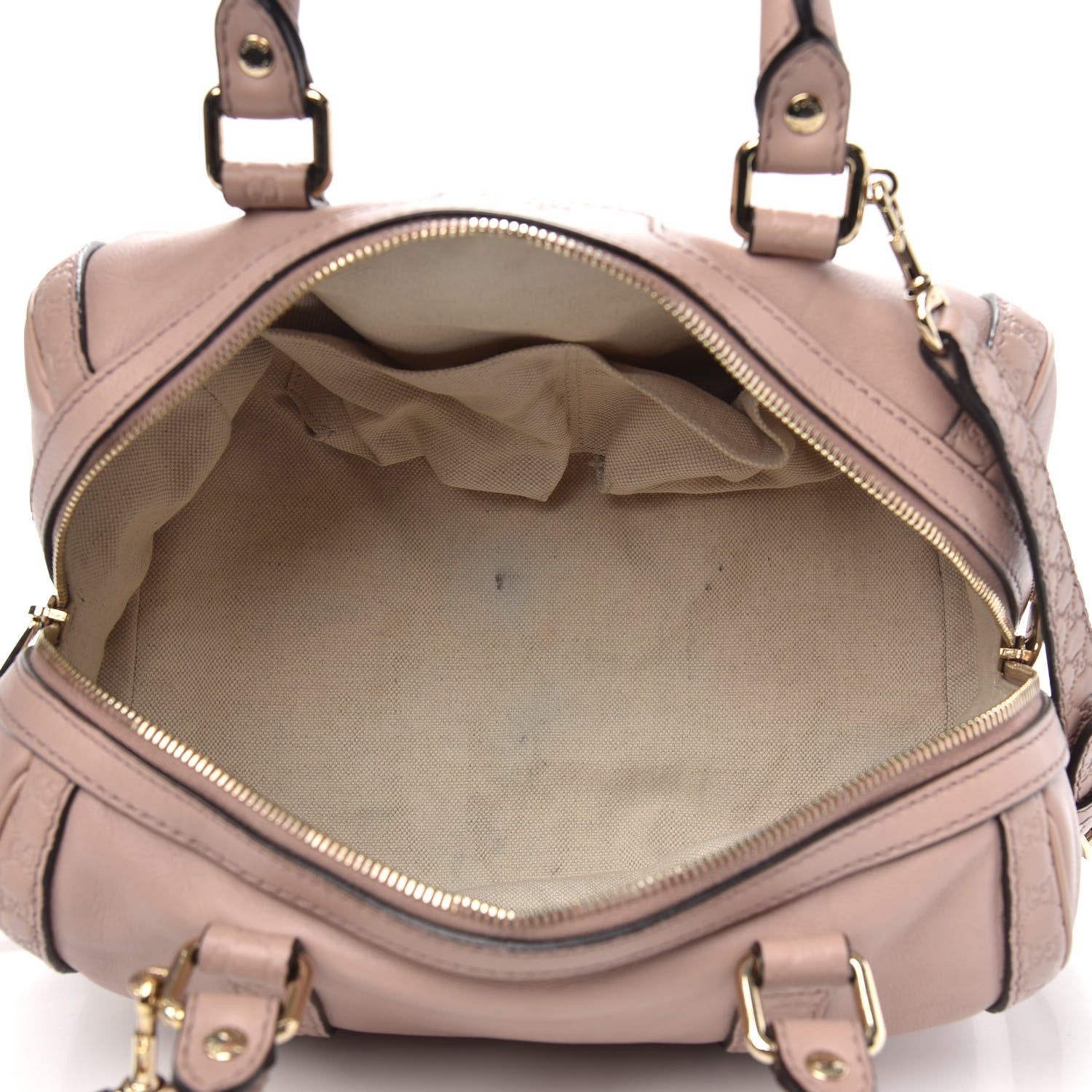 Gucci Calfskin Microguccissima Trim Medium Boston Pink 5 of 16