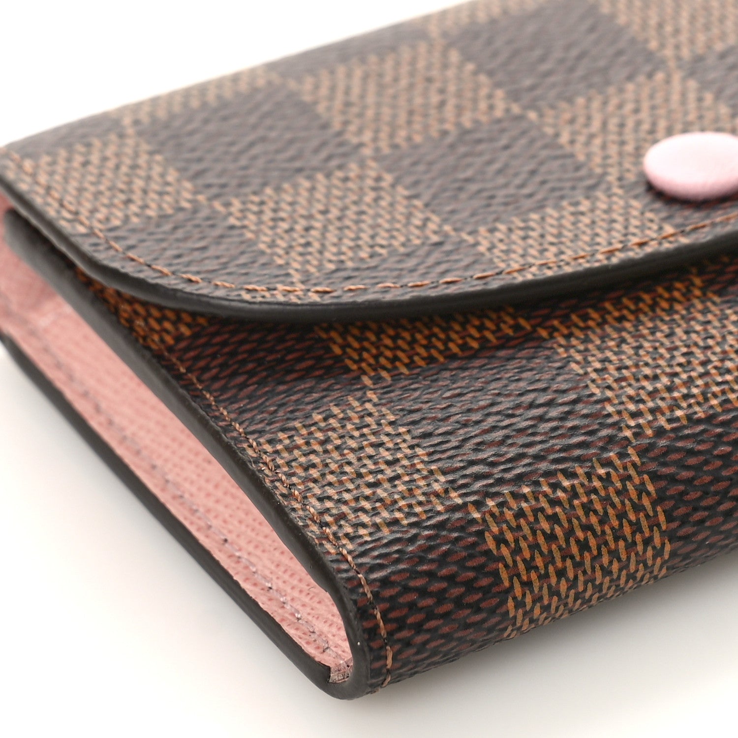 Louis Vuitton Damier Ebene Rosalie Coin Purse Rose Ballerine 8 of 9