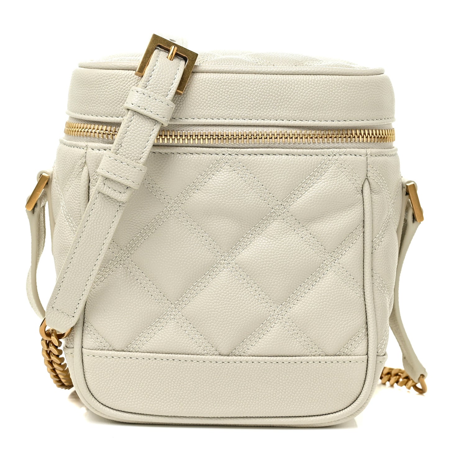 Grain de Poudre Quilted 80's Vanity Bag Crema Soft