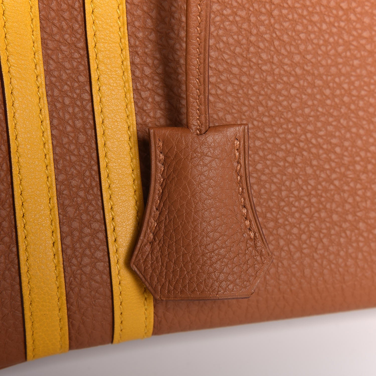 Hermes Togo Swift Officier Birkin 25 Gold Ambre 32 of 35