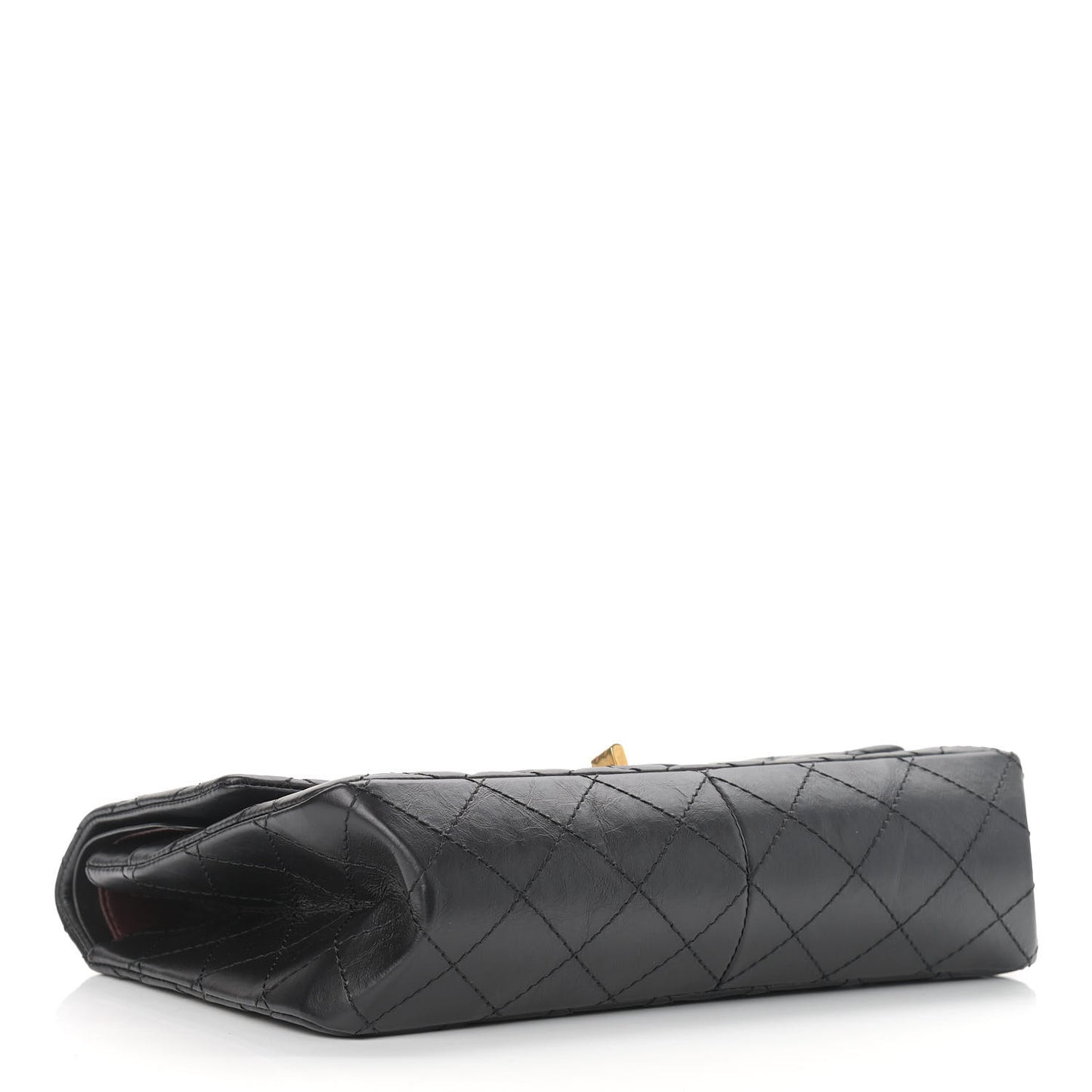 Aged Calfskin Quilted 2.55 Reissue 226 Flap Black