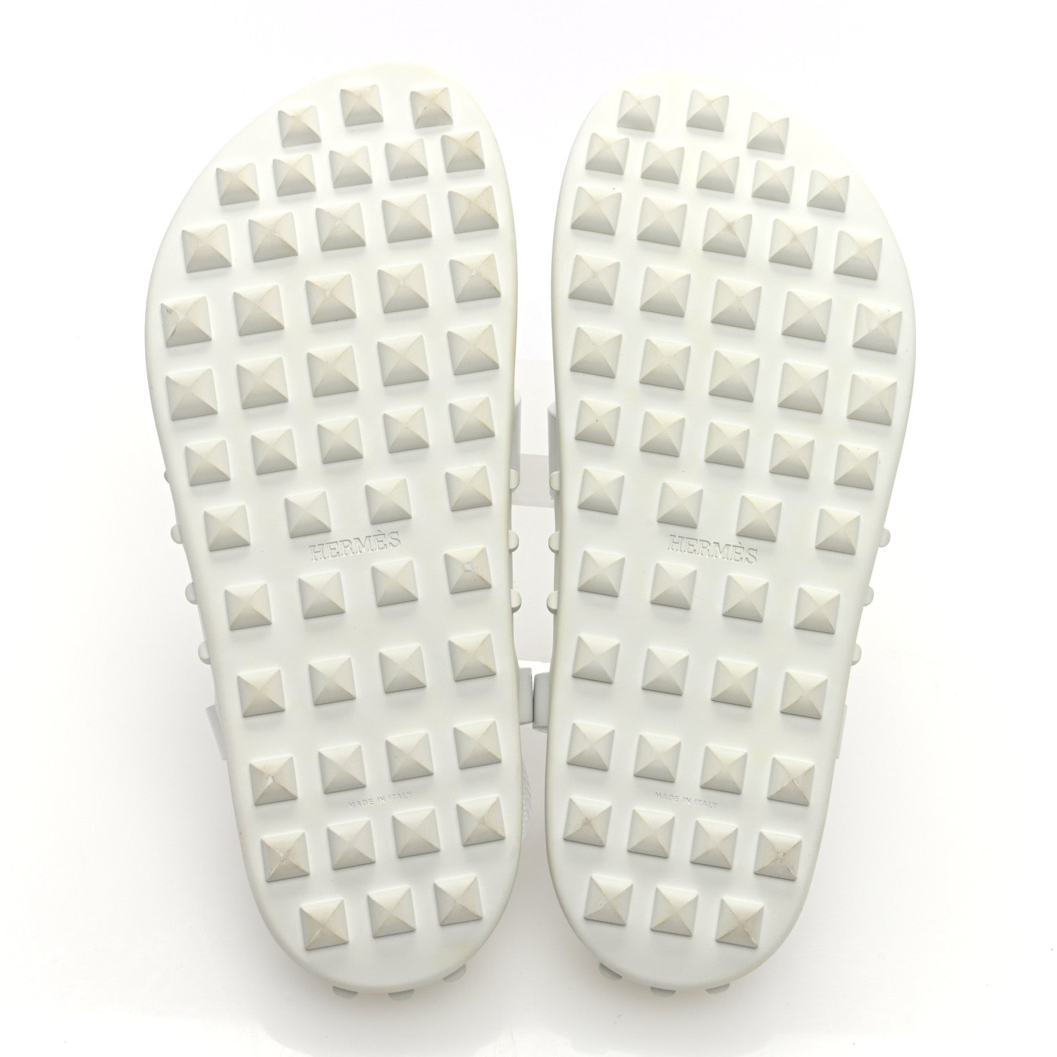 Hermes Calfskin Womens Inboard Sandals 38 White 6 of 7