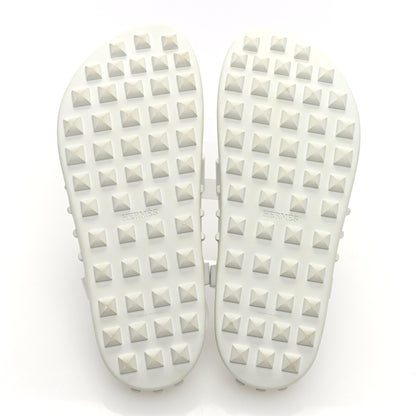 Hermes Calfskin Womens Inboard Sandals 38 White 6 of 7