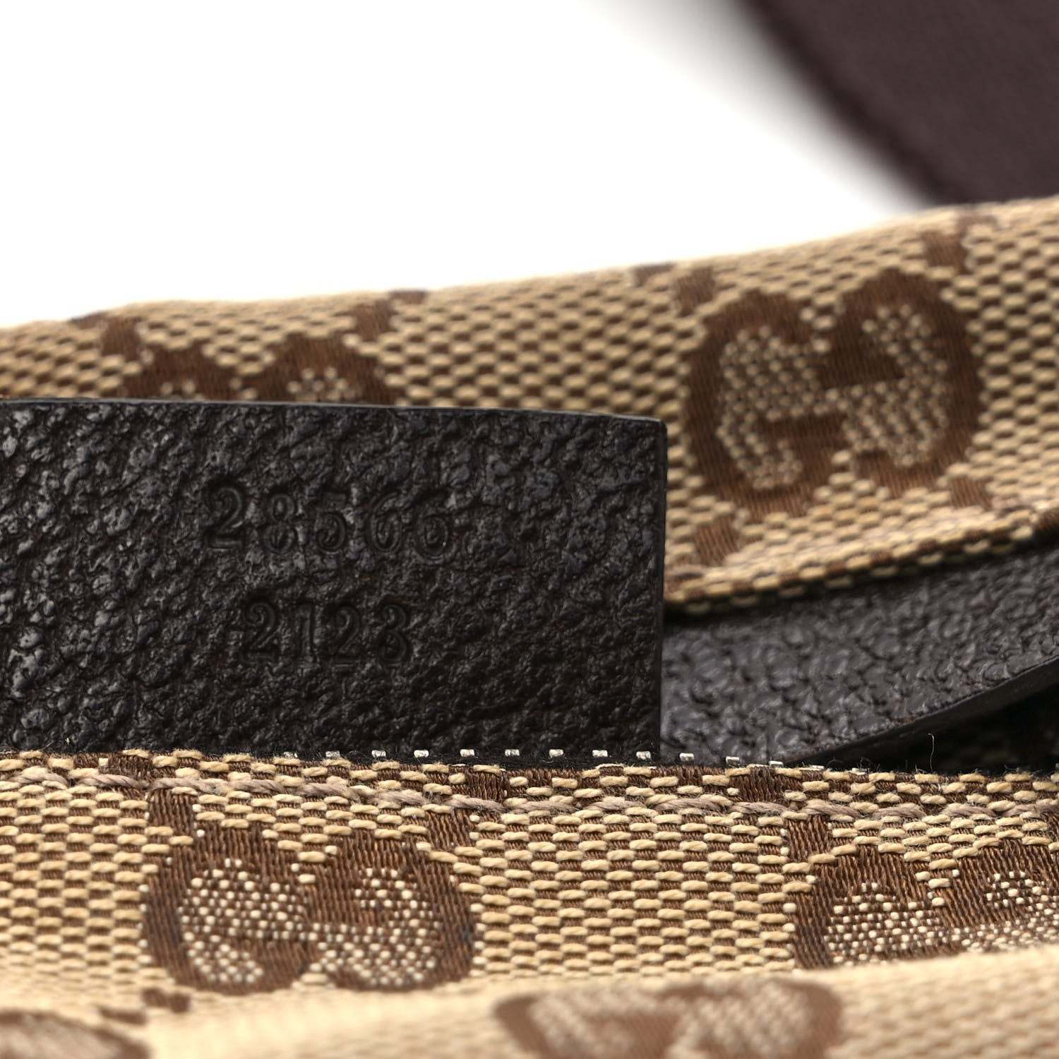 Gucci GG Monogram Double Pocket Belt Bag Dark Brown 7 of 10