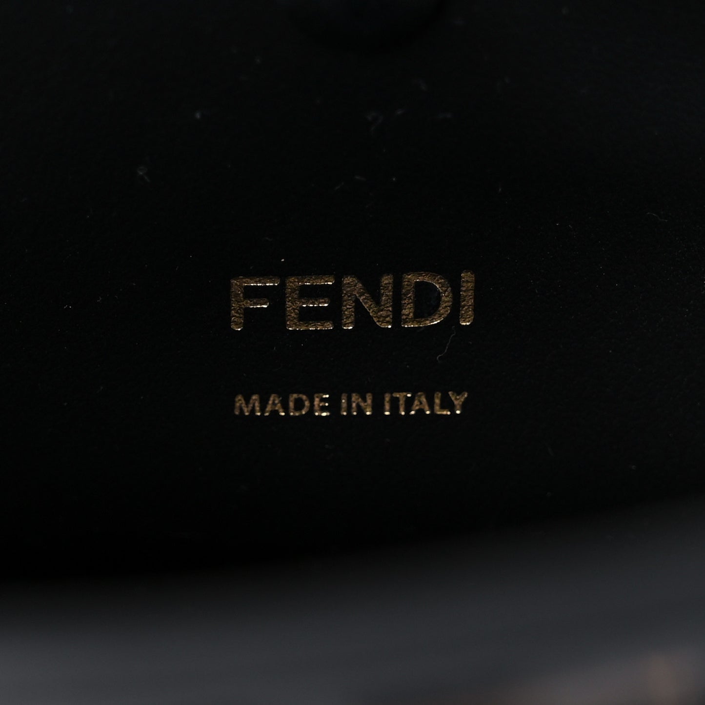 TPU FF Vitello Century F is Fendi Small Kan I Shoulder Bag Black