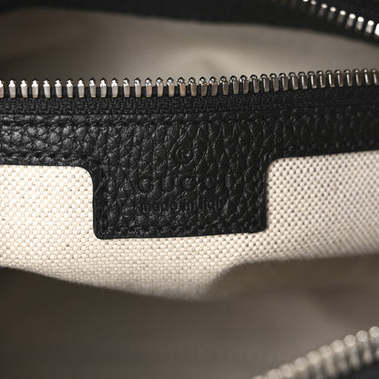 Gucci Piuma Calfskin Jumbo GG Embossed Medium Messenger Bag Black 6 of 10