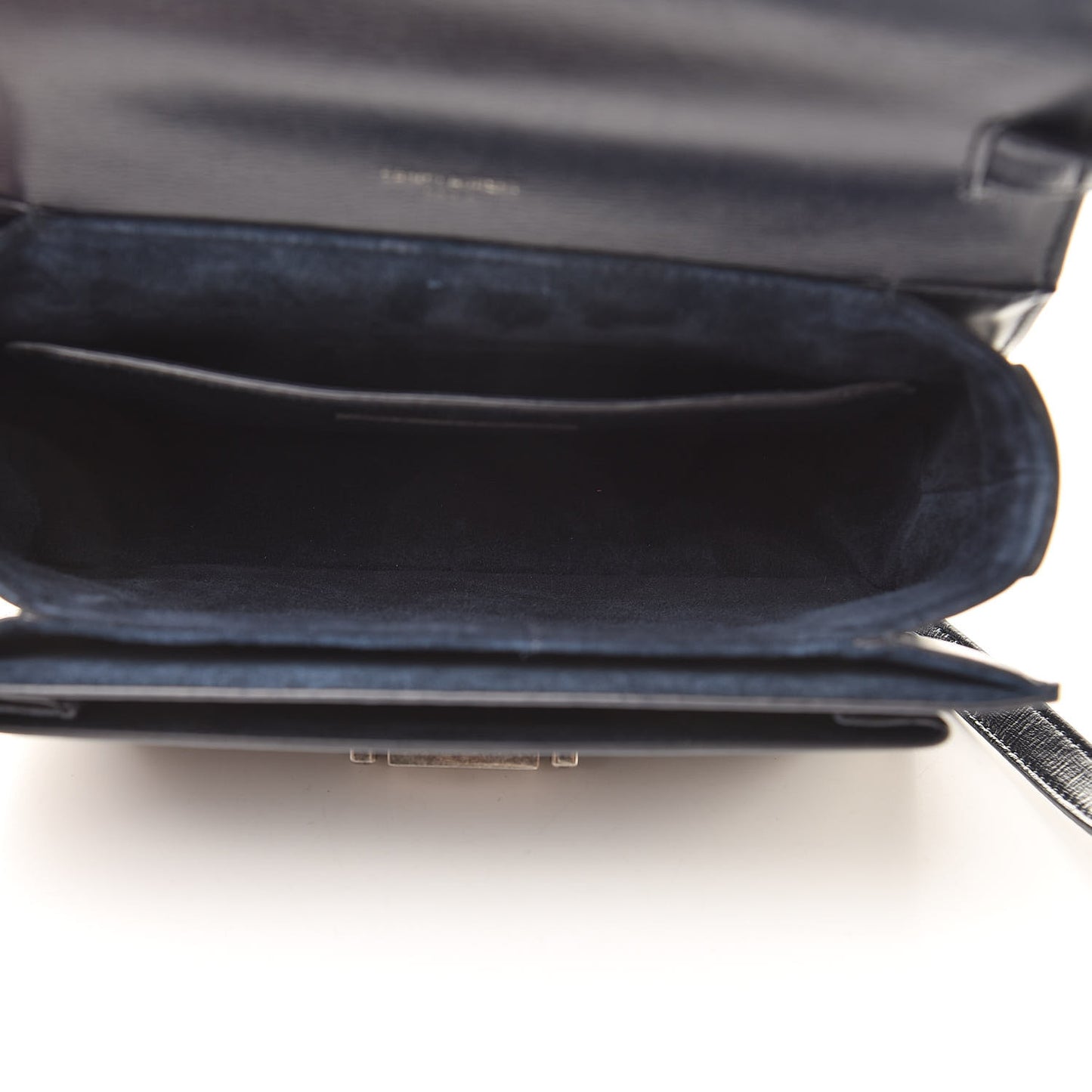 Calfskin Medium Bellechasse Satchel Navy