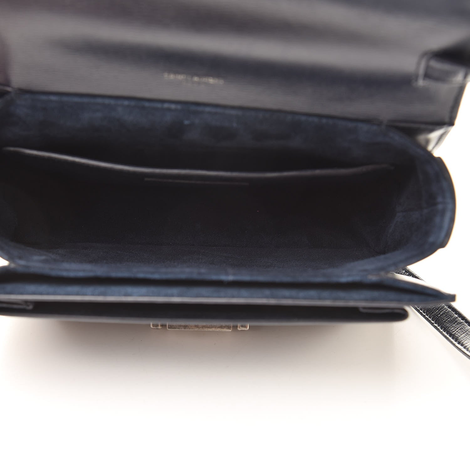 Saint Laurent Calfskin Medium Bellechasse Satchel Navy 5 of 14