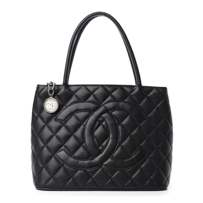 Chanel Caviar Quilted Medallion Tote Black 1 of 10