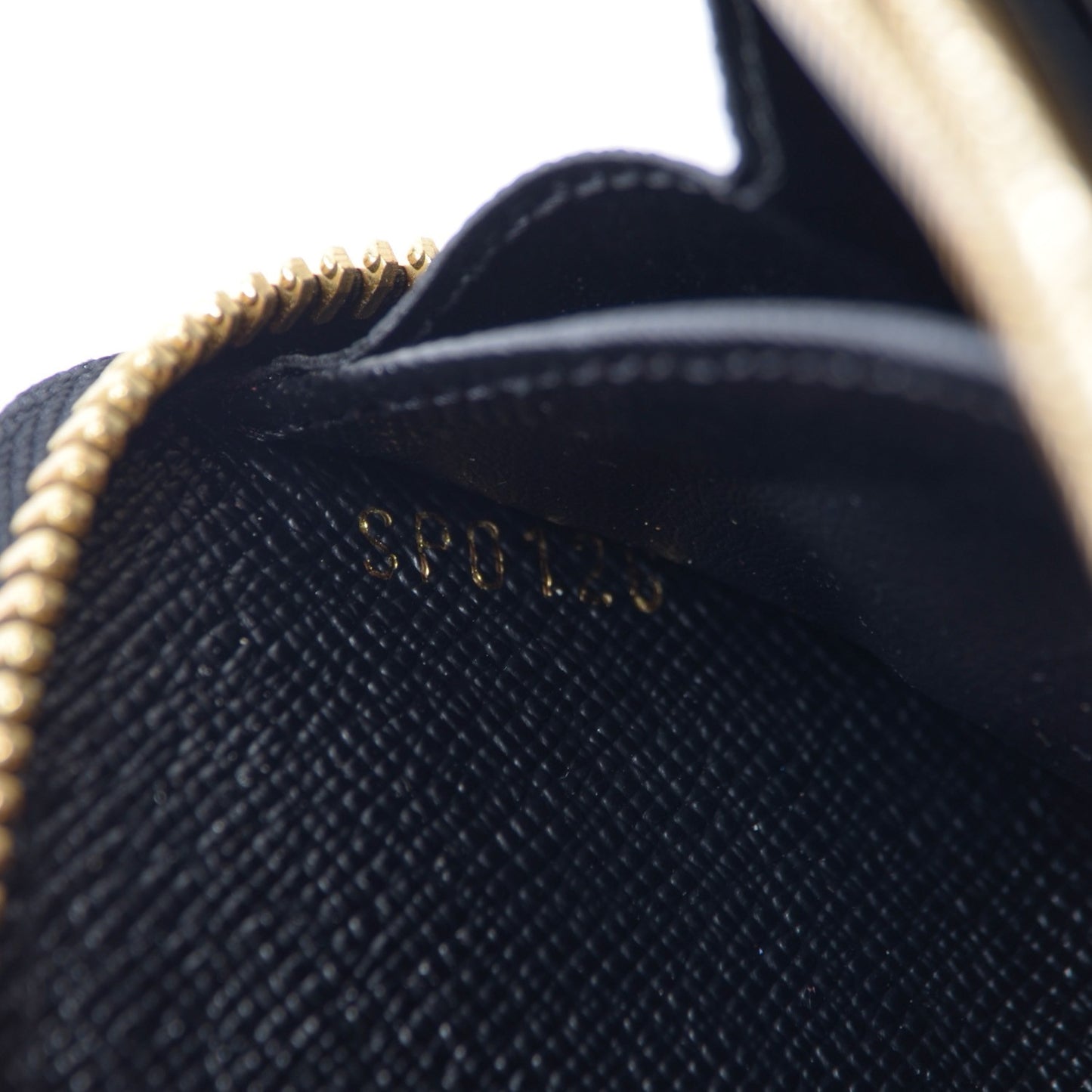 Calfskin Colored Monogram Zippy Wallet Blue Black