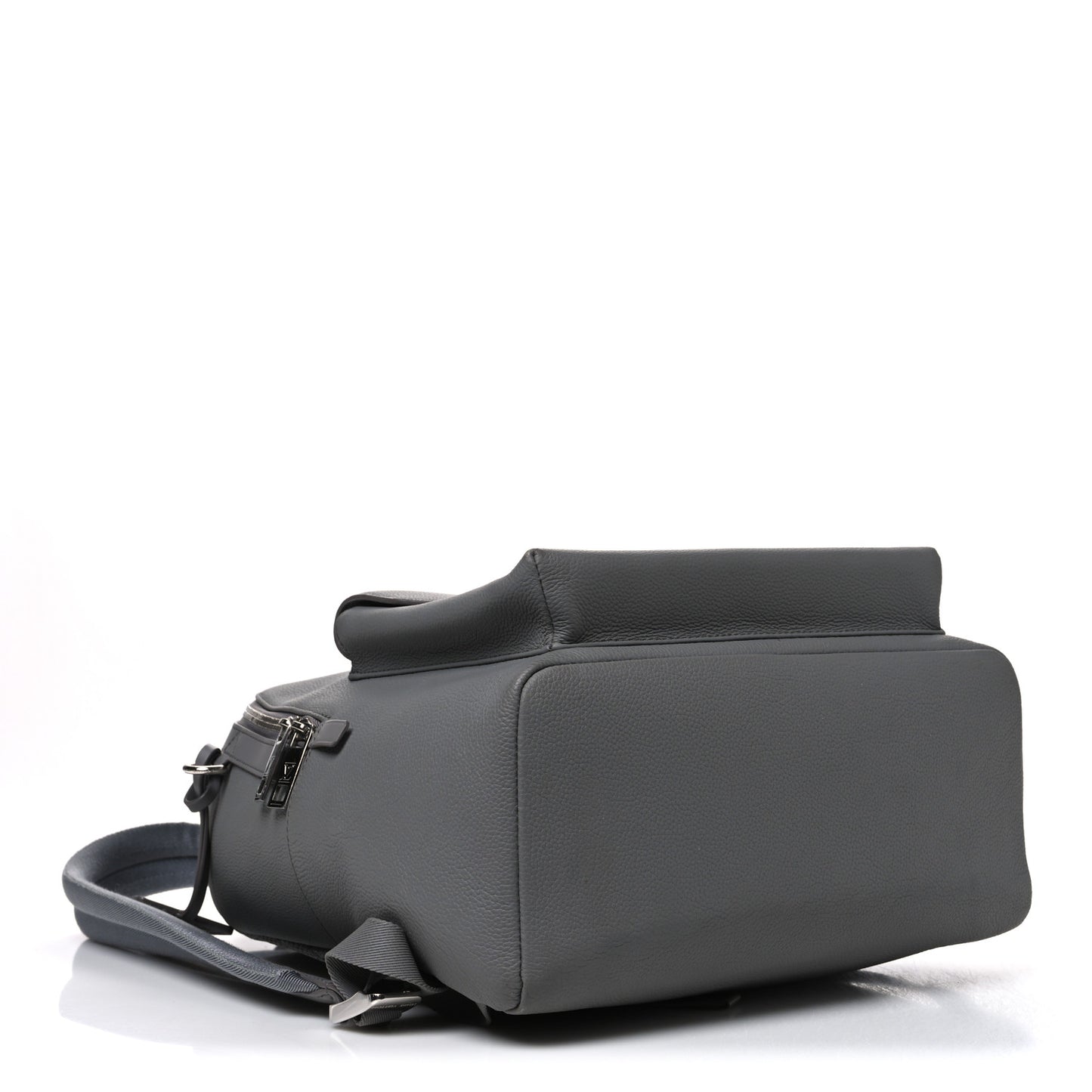 Grained Calfskin Aerogram Takeoff Backpack Grey