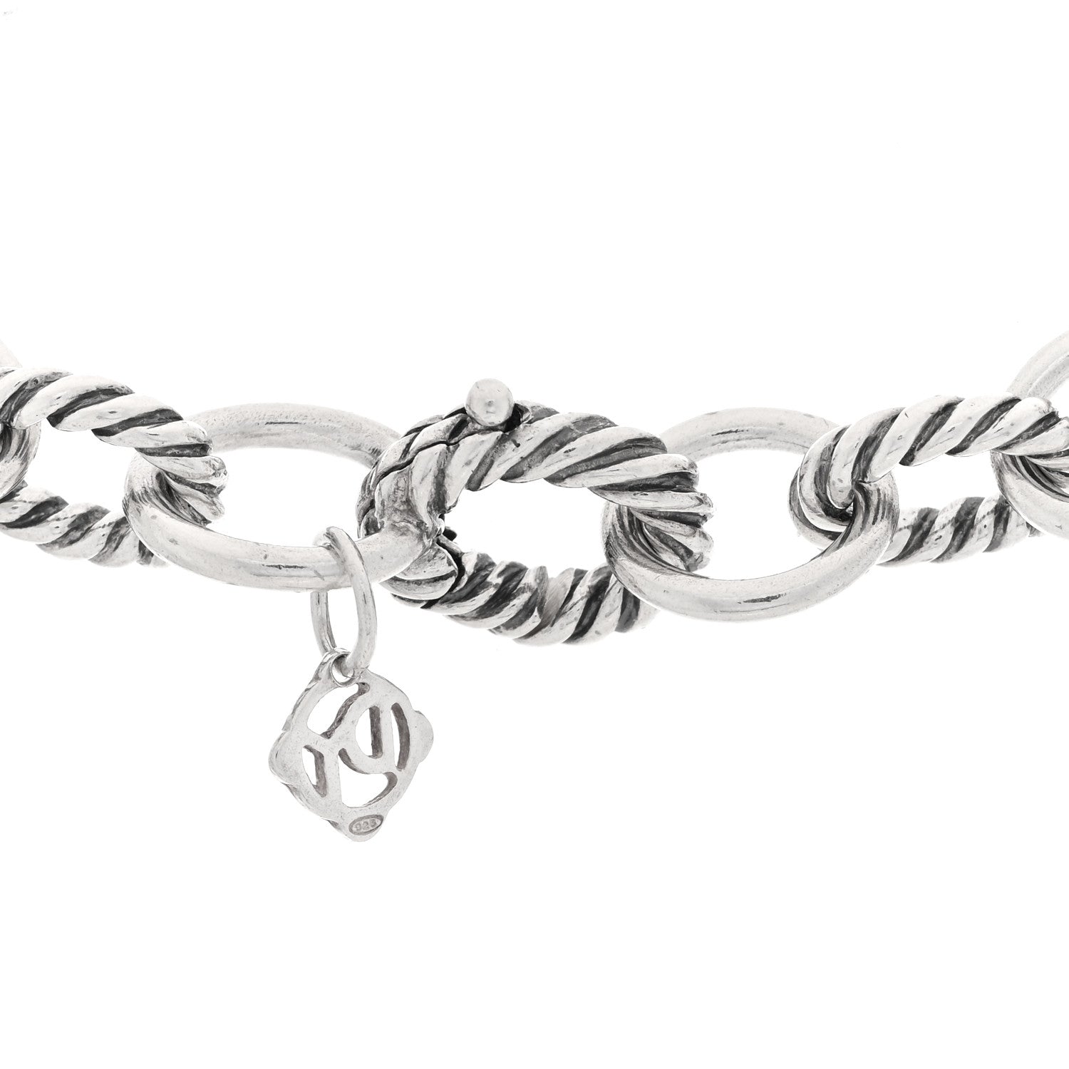 David Yurman Sterling Silver 10mm Medium Oval Link Necklace 4 of 4