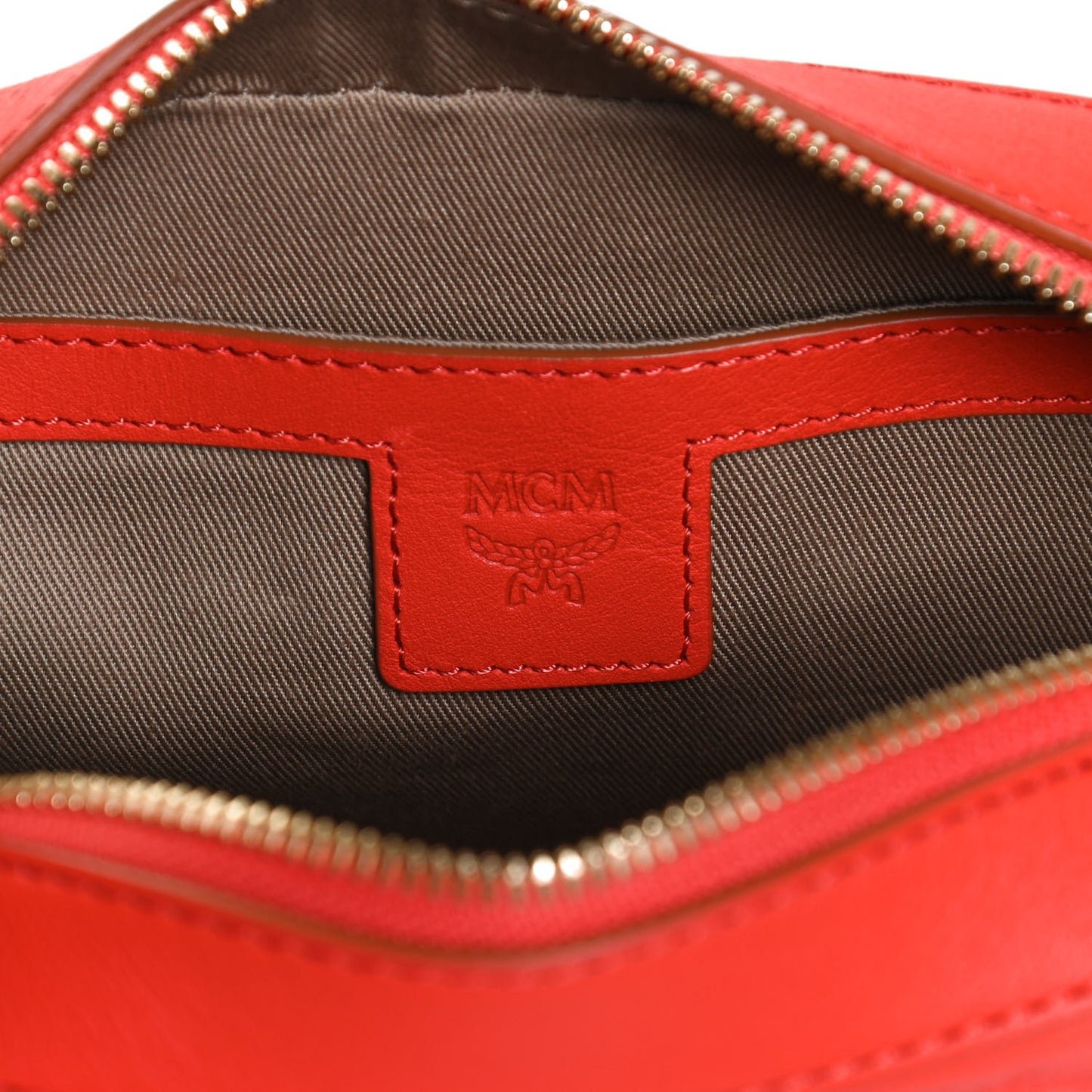 Calfskin Ottomar Monogram Klara Crossbody Bag Hot Coral