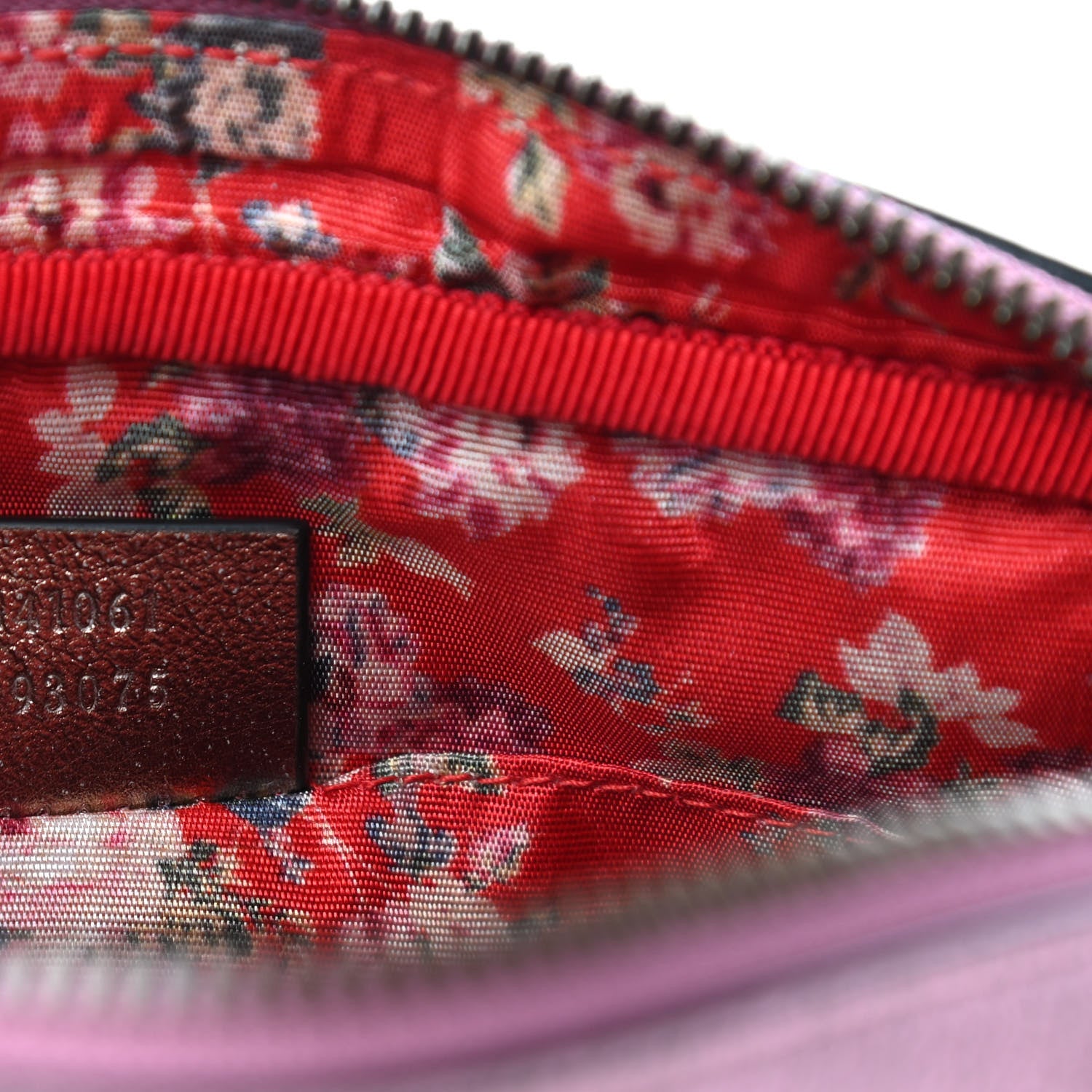 Gucci Laminated Nappa Trapuntata Small Zumi Shoulder Bag Rosa Lago Rame 7 of 10
