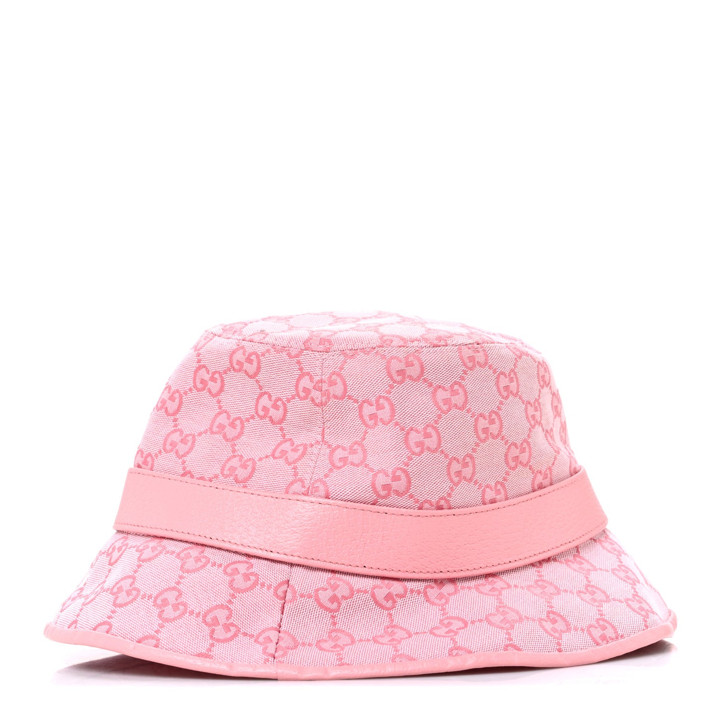 Monogram Textured Dollar Calfskin GG Jago Bucket Hat XXL  Soft Cotton Candy Dark Cotton Candy