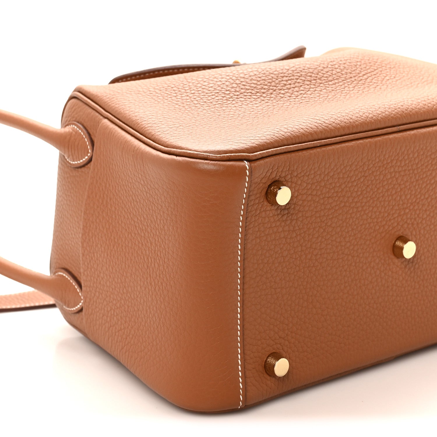 Hermes Taurillon Clemence Lindy 26 Gold 9 of 11