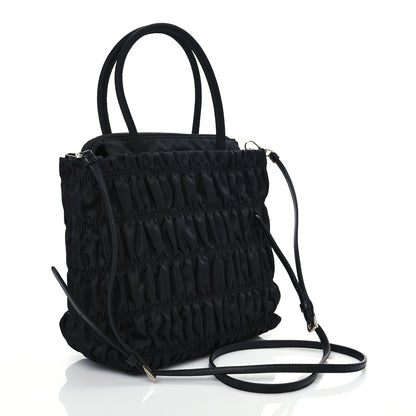 Prada Tessuto Nylon Gaufre Tote Black 2 of 7
