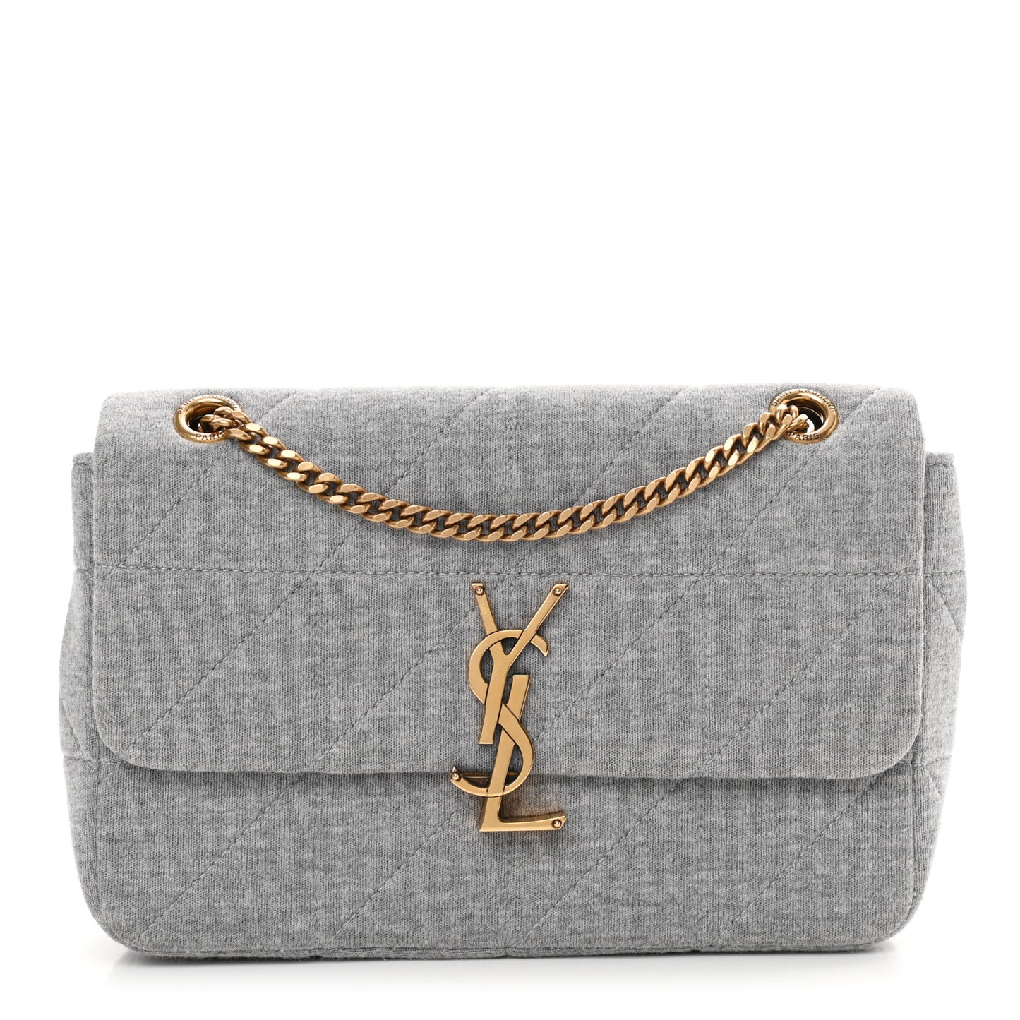 Jersey Wool Patchwork Monogram Medium Jamie Grey