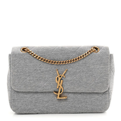Saint Laurent Jersey Wool Patchwork Monogram Medium Jamie Grey 1 of 11