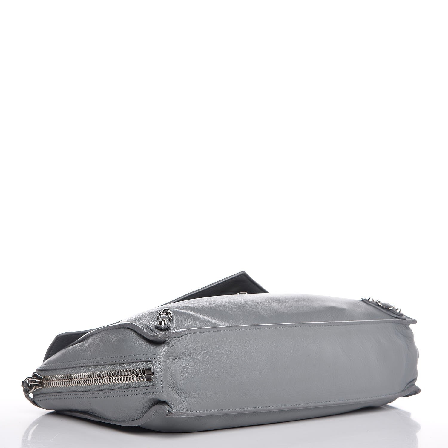 Balenciaga Calfskin Papier Sight Shoulder Bag Grey 4 of 12