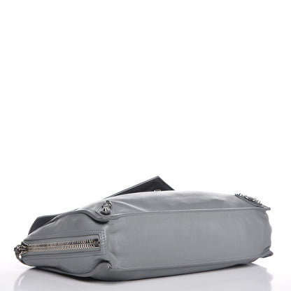 Balenciaga Calfskin Papier Sight Shoulder Bag Grey 4 of 12