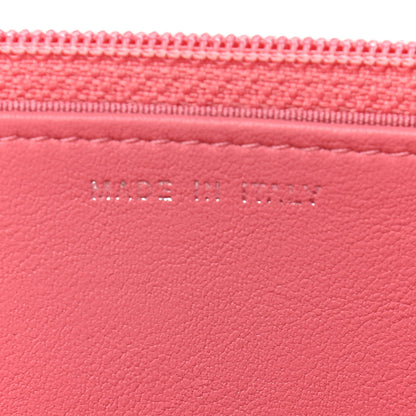 Chanel Calfskin Chevron Quilted Boy Wallet On Chain WOC Pink 9 of 10