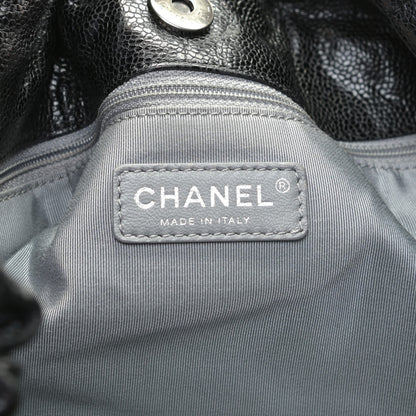 Chanel Caviar Quilted Medium Elastic Shopping Tote Black 7 of 12