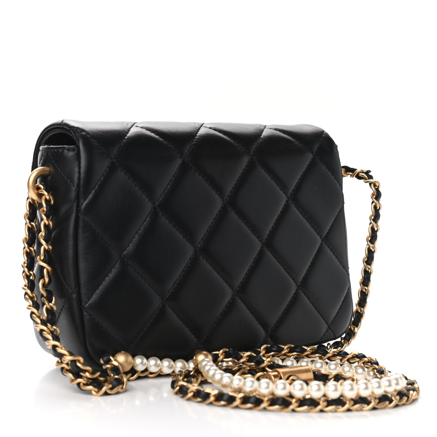 Chanel Lambskin Quilted Mini My Perfect Flap Black 3 of 10