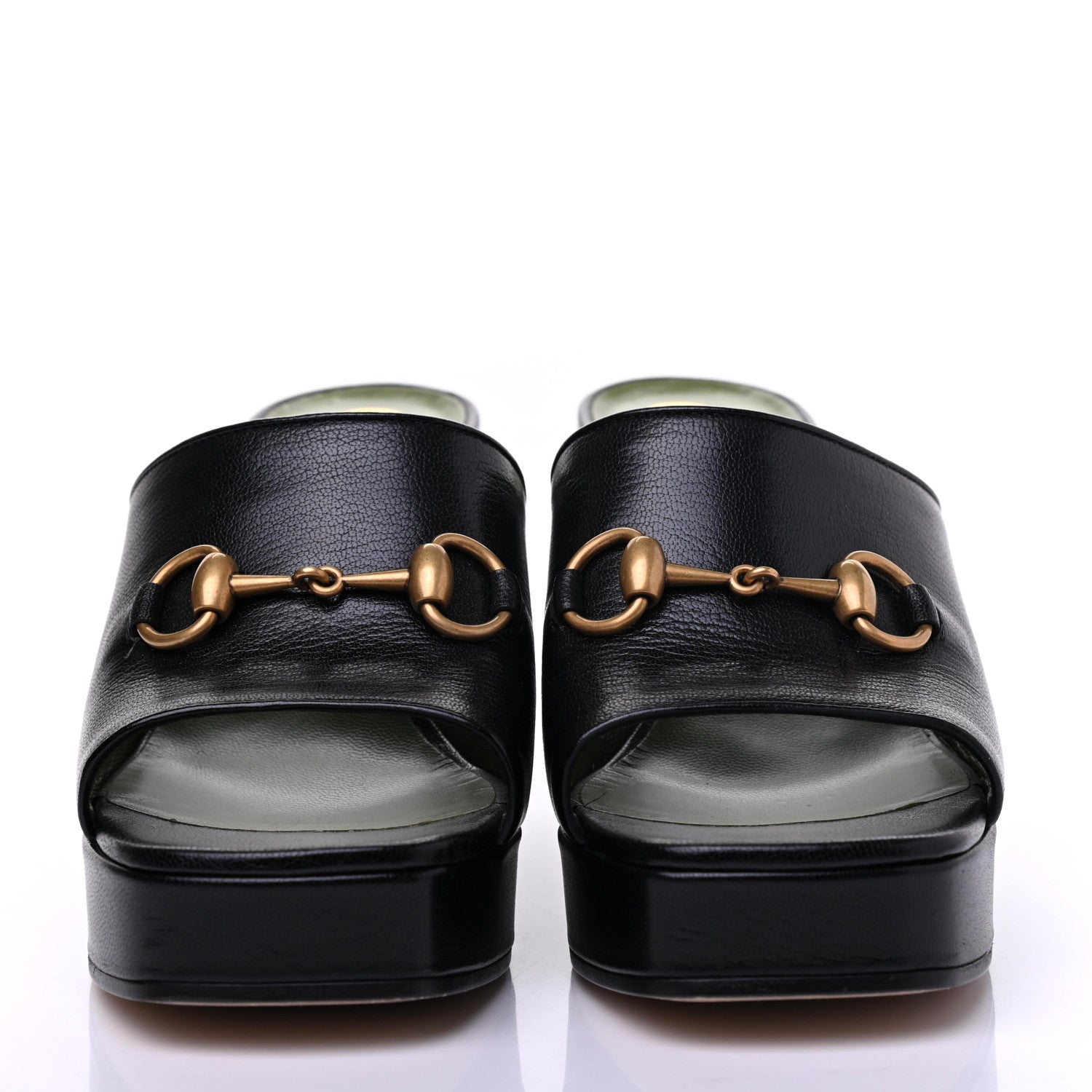 Gucci Granada Kid Houdan Platform Slide Sandals 38.5 Black 2 of 12