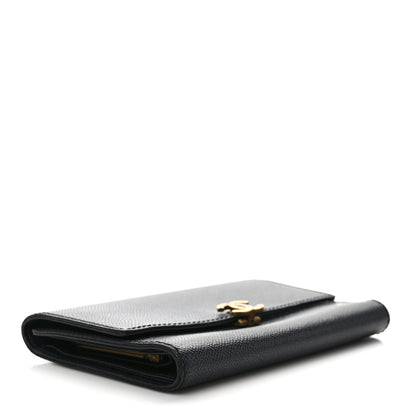 Chanel Grained Calfskin CC Flap Wallet Black 4 of 7