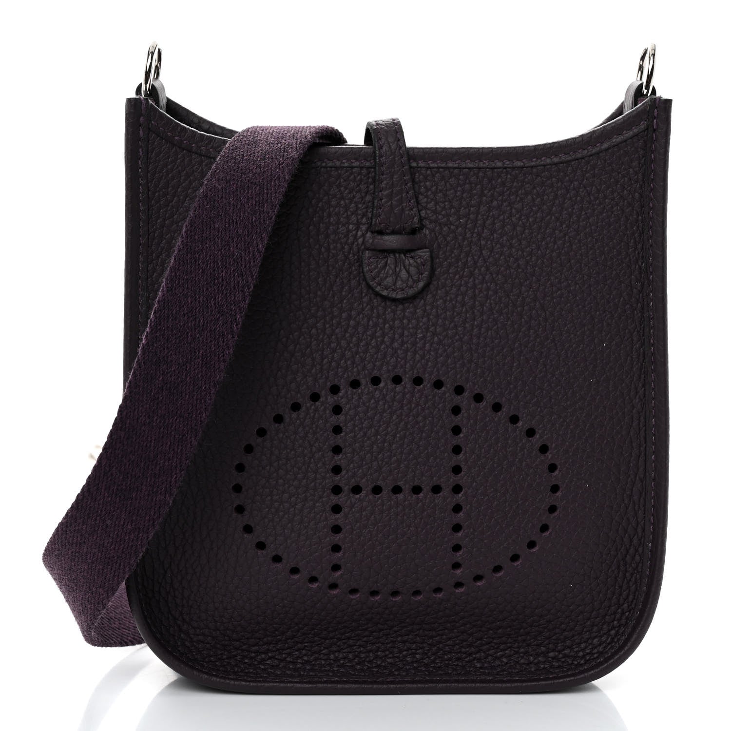 Hermes Taurillon Clemence Evelyne TPM Raisin 1 of 10