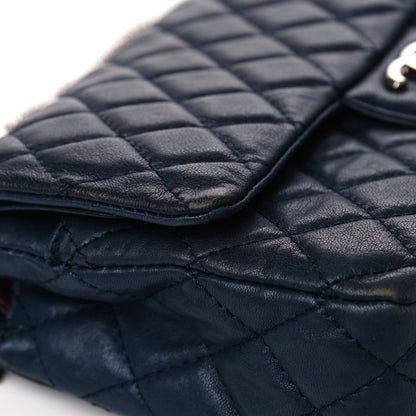 Chanel Lambskin Quilted Medium Double Flap Bijoux Chain Navy 16 of 23