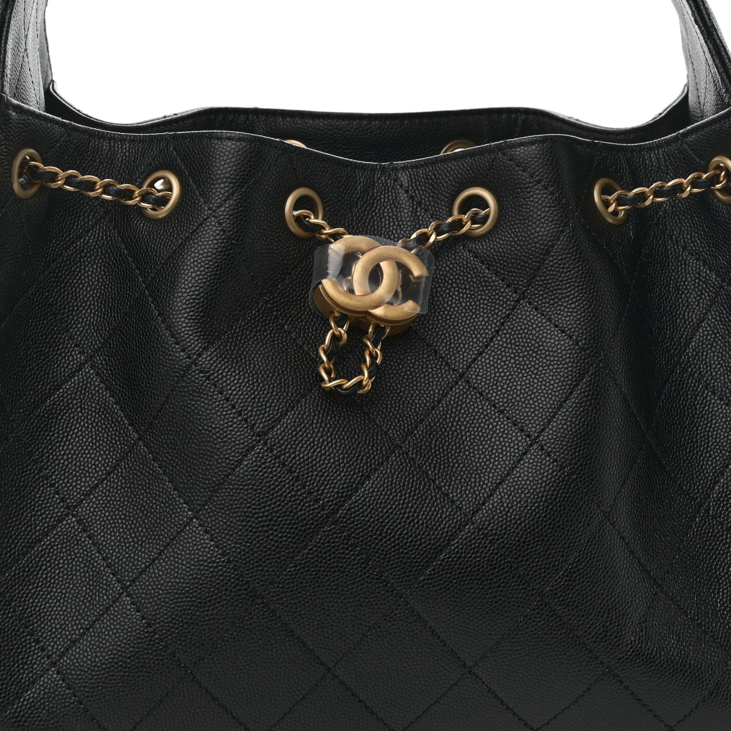 Caviar Quilted Small Chanel 25 Handbag Black