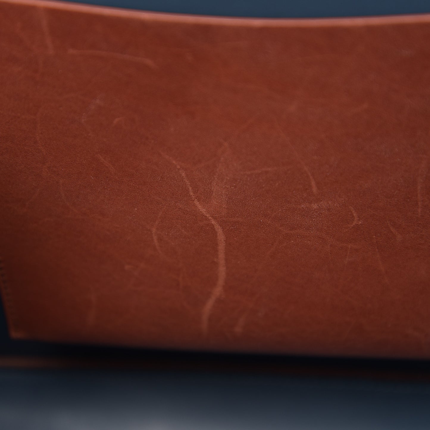 Calfskin Top Handle Rounded Bag Brandy